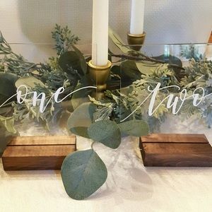 wedding table numbers (1-12)